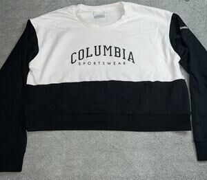 Columbia Women’s L Trex French Terry Crewneck Pullover Cropped Sweatshirt